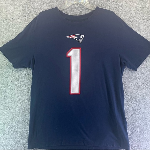 Nike Men’s New England Patriots Large t-shirt Football‎ Cam Newton Tee Jersey - Picture 2 of 8